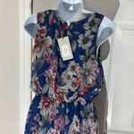 NWT LARA G by Lara Guidotti Garden Floral Airy Silk Blend Maxi Dress size M Blue Size M Photo 3