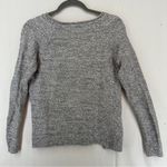 Lou & grey  Heathered Slate Blueish Grey and White Cotton Sweater Photo 8