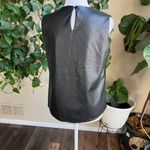 Christian Sirianio CHRISTIAN SIRIANO Faux Leather black Tank Top | small Photo 3