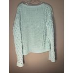 Aero Hygee ocean blue chunky knit academia sweater medium #722 Photo 3