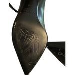 Max Mara Women's Black Pree Kitten Heel Leather Pumps Size 37.5 NWOT/box Photo 6