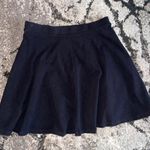 Black High Waisted Flare Mini Skirt Photo 1