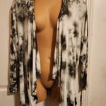 Torrid  Sz 1 Green and White Tie-Dye Cardigan NWOT Photo 3