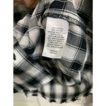 Abound  black white Tibetan Dobby Plaid Top Size‎ Small NEW Photo 4