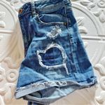 American Eagle  OUTFITTERS Distressed Super High Rise Shortie Jean Short 4 Photo 5