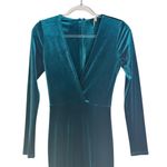 Lurelly  Parisienne Velvet Floor Length Gown with Slit‎ Long Sleeve Formal Size 2 Photo 5