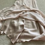 Calvin Klein  Champagne Evening Gown Maxi Dress Size 10 Ruffles Lightweight EUC Photo 9