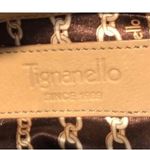 Tignanello Almond Pebbled Leather Handbag Purse READ Photo 12