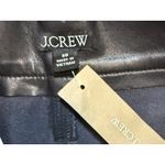 J.Crew  Faux Leather Black Boot Leg Cut Pants Women’s Size 30/10 NWT Photo 7
