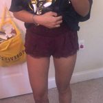 Cute shirt flowy marroon shorts Size undefined Photo 0