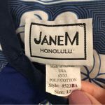 Vintage authenticâHawaiianâGrannyâfloralâmidiâmuumuu dressâ12â* Blue Photo 5