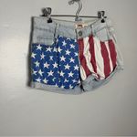 LEI Red, White, and Blue y2k 90’s Jean Shorts Red Size undefined Photo 1