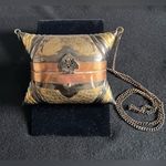 Vintage Art Nouveau Deco Pillow/Wedding Purse (Copper, Brass, Pewter) Gold Photo 2