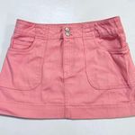 Forever 21 Pink Denim Mini Skirt Size M Photo 1
