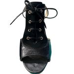 Kate Spade  Leather With Suede Lace Up and Tongue Chunkier Heels‎ Size 7 Photo 4