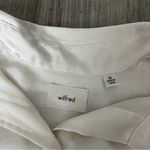Wilfred  Aritzia Silky Pearl Color Button Up Blouse Business Casual Office XS Photo 2