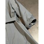 Vintage 90s London Towne Pale Blue Trench‎ Coat Overcoat Womens Size 10P Photo 5