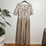 JJ's House Dress Women 12 Taupe Wedding Guest Mother of the Bride Formal Gown Tan Photo 1