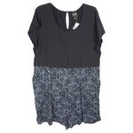 Torrid  Plus Size 4X Romper Harry Potter‎ Black Blue Hogwarts Crest Damask 924 Photo 4