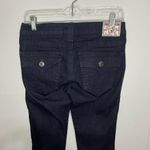 True Religion NWOT  26x35 Disco Julie Low Rise Bling Tuxedo Stripe Skinny Jeans Photo 2