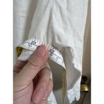 Chico's Women's Linen Button-Up Shirt White Size 1/M Back lace Photo 5