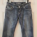 Rock & Roll Cowgirl Jeans Women 29 (Approx. 32x32) Bling Low Rise Bootcut Flare Blue Size undefined Photo 1