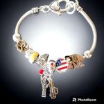 New York Charm Bracelet I Love NY Taxi Heart Statue of Liberty New Big A… Photo 6