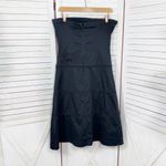 Anthropologie  Odille Bow Detail Tiered Strapless Midi Dress Black 10 Whimsygoth Photo 7