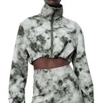 ZARA ‎ Cropped Jacket Green Camo Tie Dye L Photo 0
