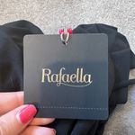 Rafaella NWT  Sportswear‎ Black Short Sleeve Scrunched V-Neck Top Size Small Photo 2