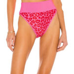 Beach Riot  Emmy Bikini Bottom in Famous High Risk pink Red Leopard S Photo 0