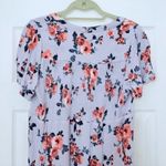 Knox Rose Short Sleeve Floral Maxi Dress in Lilac Photo 5