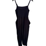 Old Navy  Wide Leg Black Knit Jumpsuit Sz Medium Sleeveless Photo 3