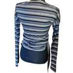 Free People  wrap tie striped ribbed long sleeve crop top Photo 3