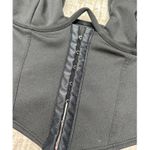 SheIn  Black Deep V Corset Top Photo 5