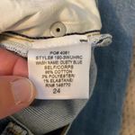 RE/DONE NWT  90’s ultra high rise loose crop size 24. Dusty blue. 27” inseam. Photo 9