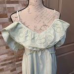 ZARA cotton jersey midi dress with crochet raffle Photo 5