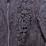 Chico's Bomber Jacket Black Large Or 2 Photo 4