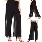 Adrianna Papell  Wide Leg Evening Pants in Black Size 12 Photo 1