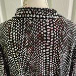 Rebecca Malone  Black and White Boxy Button Down Shirt Photo 3