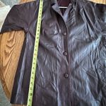 Peruzzi Burgundy Jacket Italian Leather Jacket No Belt . Sz L Purple Size L Photo 6