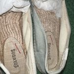 Soludos ANTHROPOLOGIE/ Picnic Espadrille Light Blue with Pink Flamingo Size US 9 Photo 4