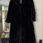 Boohoo Black Teddy Trench Coat Photo 0