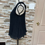 Gracia  lack chiffon top blouse Sz M Photo 4