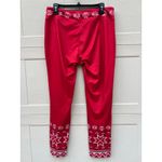 NWT Krimson Klover Snowbank Snowflake Legging Crimson Red Size LARGE Photo 5