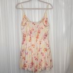 Peach Love California  Floral Romper - Pink and Yellow Photo 1