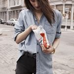 Madewell • Oversized Chambray Boyshirt button down boyfriend shirt denim blue Photo 0