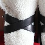 Christian Louboutin Black Cream Pole Chic 70mm Shearling Heeled Ankle Boot Photo 7