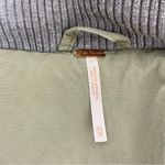 Free People  Side Zip & Snap Parka Teddy Lined Hood Sage XS Photo 2