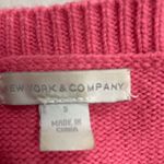 NEW YORK & CO Southwest Aztec Print Pullover Pink Size Small Fiesta Pink Photo 3